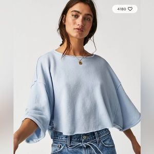 FREE PEOPLE | Off My Mind Terry Tee | Women’s Small | NWT